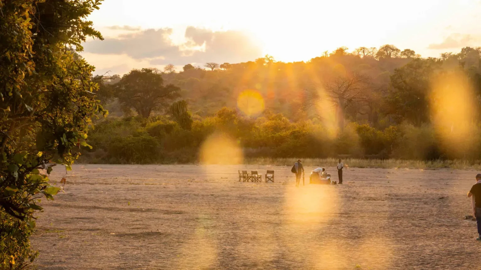 Asilia-Guests-at-Sunset-Southern-Tanzania