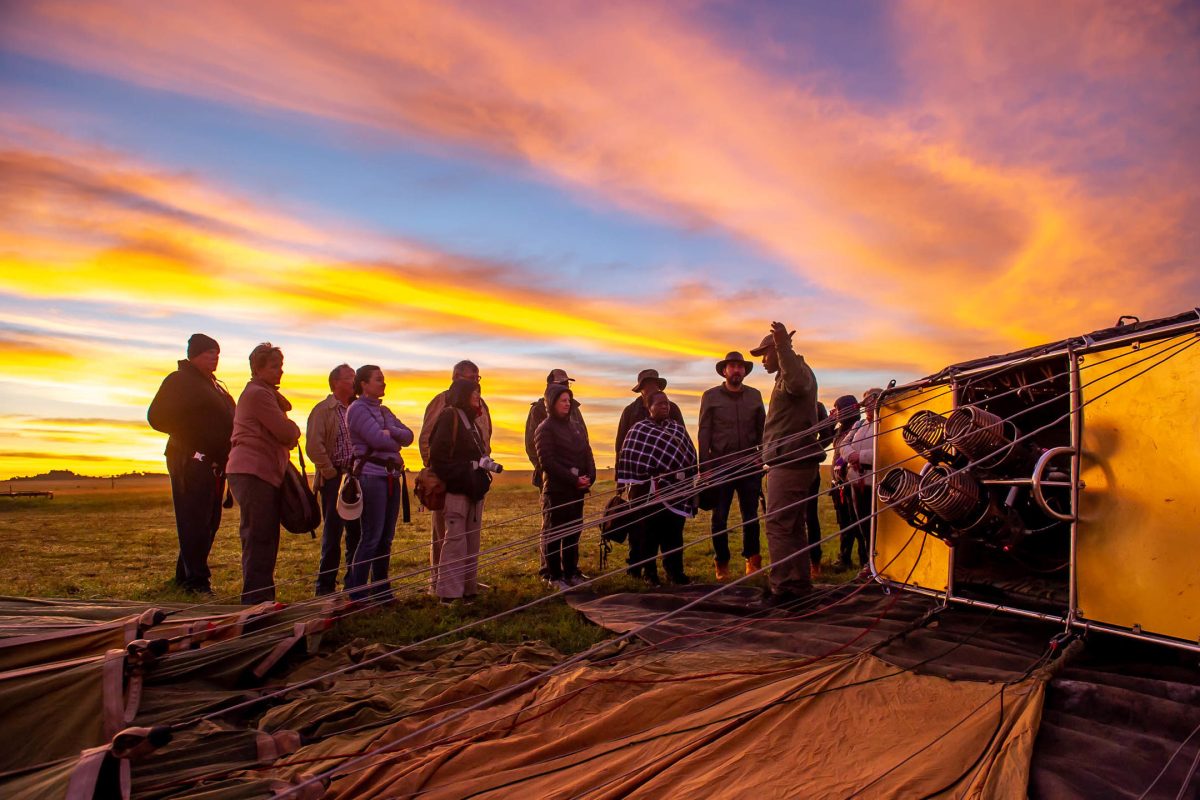 Balloon Safari Safety Briefing  © Serengeti Balloon Safaris