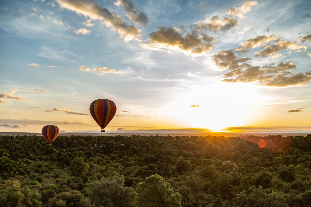Hot Air Ballooning over the Mara ©Angama Mara